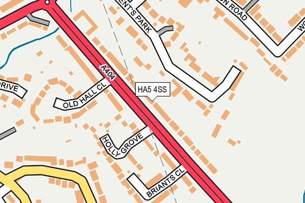 HA5 4SS map - OS OpenMap – Local (Ordnance Survey)