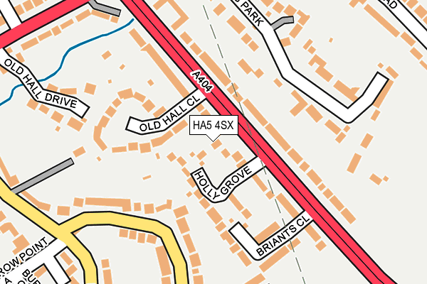 HA5 4SX map - OS OpenMap – Local (Ordnance Survey)