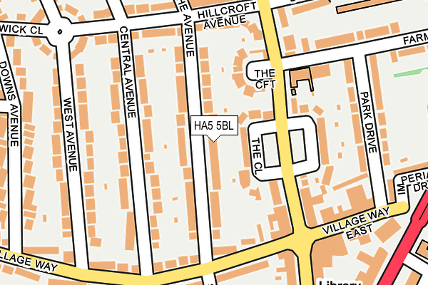 HA5 5BL map - OS OpenMap – Local (Ordnance Survey)