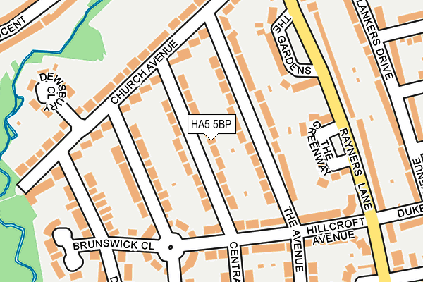 HA5 5BP map - OS OpenMap – Local (Ordnance Survey)