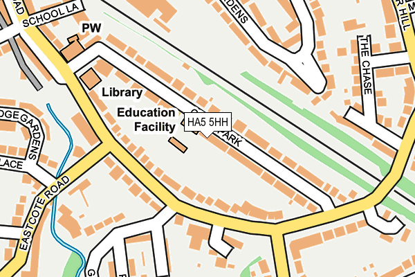 HA5 5HH map - OS OpenMap – Local (Ordnance Survey)