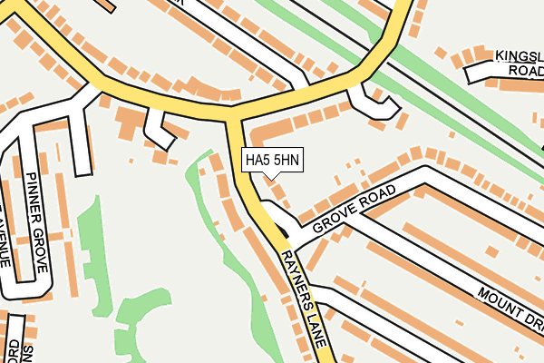 HA5 5HN map - OS OpenMap – Local (Ordnance Survey)