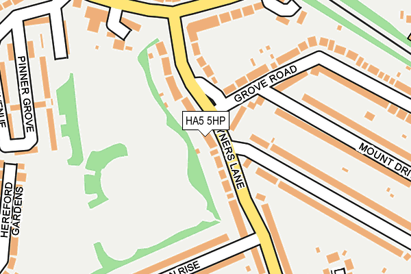 HA5 5HP map - OS OpenMap – Local (Ordnance Survey)