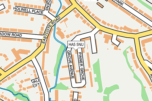 HA5 5NU map - OS OpenMap – Local (Ordnance Survey)