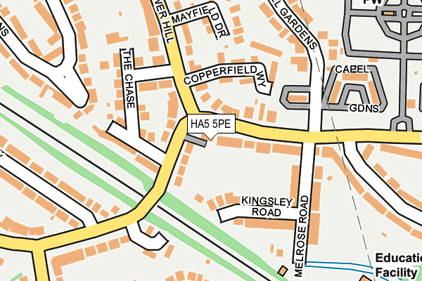 HA5 5PE map - OS OpenMap – Local (Ordnance Survey)