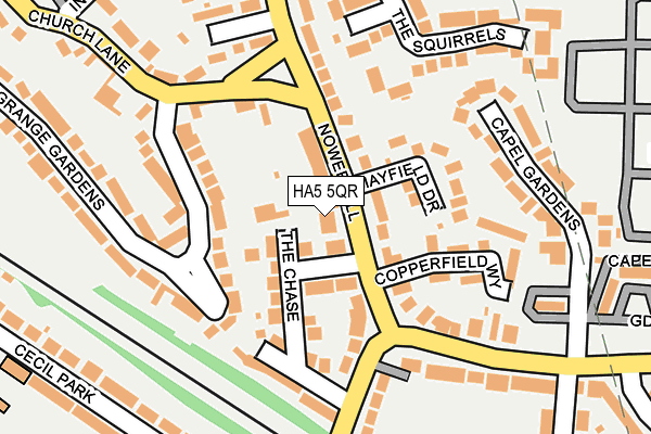 HA5 5QR map - OS OpenMap – Local (Ordnance Survey)