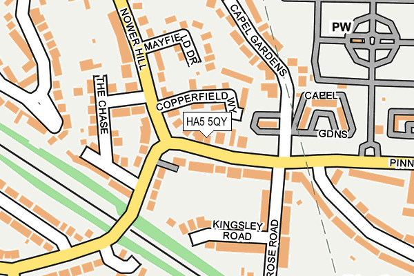 HA5 5QY map - OS OpenMap – Local (Ordnance Survey)