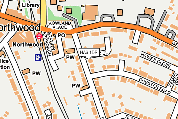 HA6 1DR map - OS OpenMap – Local (Ordnance Survey)