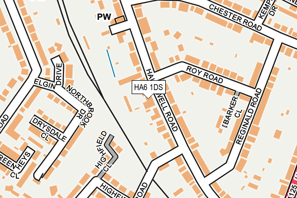 HA6 1DS map - OS OpenMap – Local (Ordnance Survey)