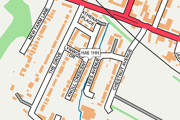 HA6 1HH map - OS OpenMap – Local (Ordnance Survey)