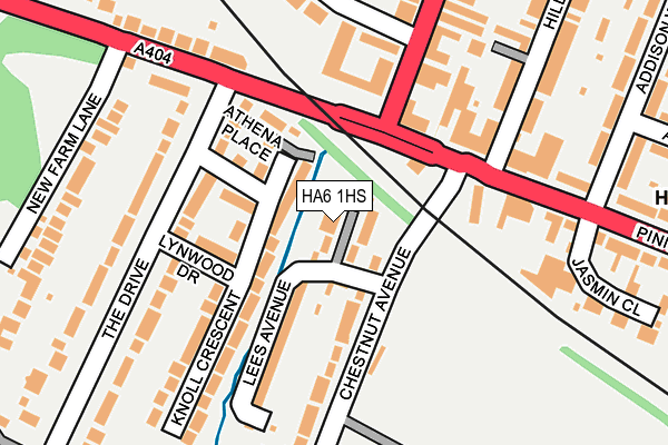 HA6 1HS map - OS OpenMap – Local (Ordnance Survey)