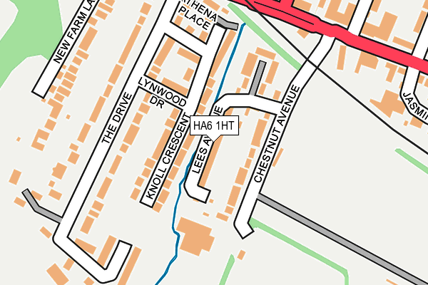 HA6 1HT map - OS OpenMap – Local (Ordnance Survey)