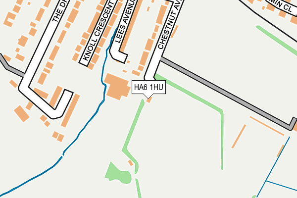 HA6 1HU map - OS OpenMap – Local (Ordnance Survey)