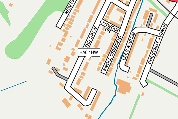 HA6 1HW map - OS OpenMap – Local (Ordnance Survey)