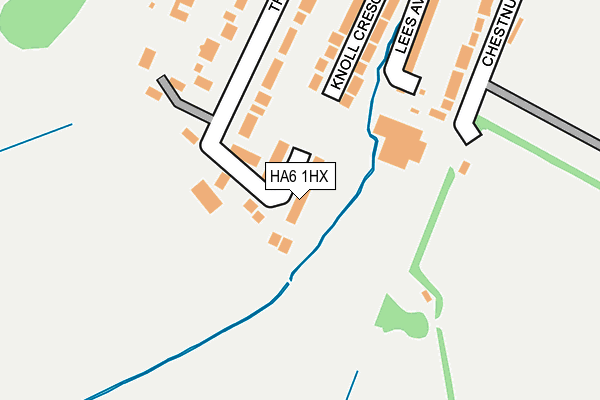 HA6 1HX map - OS OpenMap – Local (Ordnance Survey)