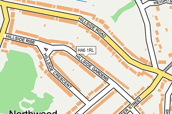 HA6 1RL map - OS OpenMap – Local (Ordnance Survey)