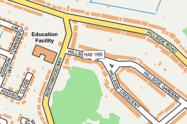 HA6 1RR map - OS OpenMap – Local (Ordnance Survey)