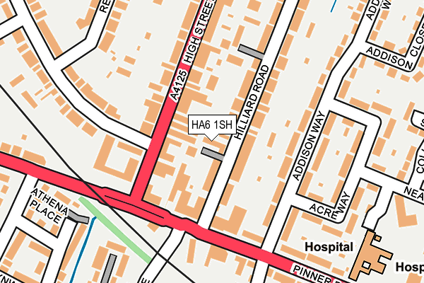 HA6 1SH map - OS OpenMap – Local (Ordnance Survey)