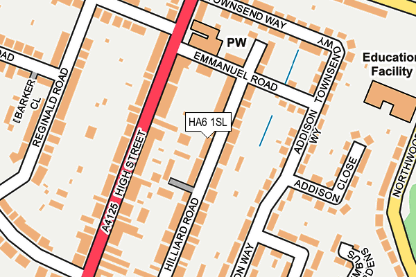 HA6 1SL map - OS OpenMap – Local (Ordnance Survey)