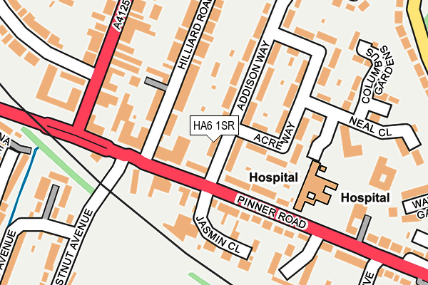 HA6 1SR map - OS OpenMap – Local (Ordnance Survey)