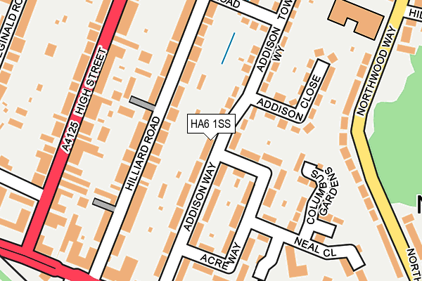 HA6 1SS map - OS OpenMap – Local (Ordnance Survey)