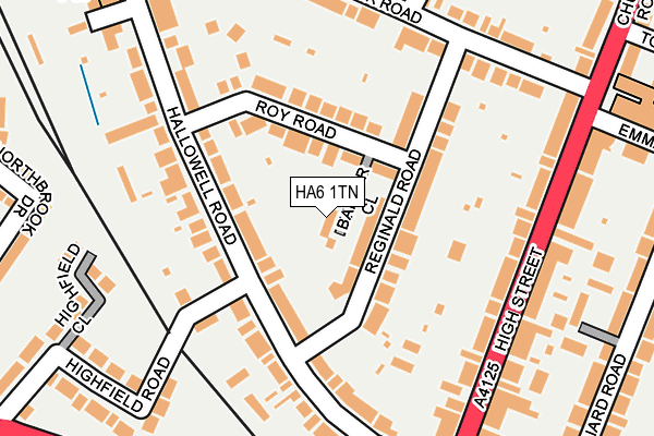 HA6 1TN map - OS OpenMap – Local (Ordnance Survey)