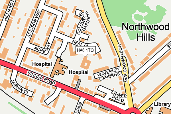 HA6 1TQ map - OS OpenMap – Local (Ordnance Survey)