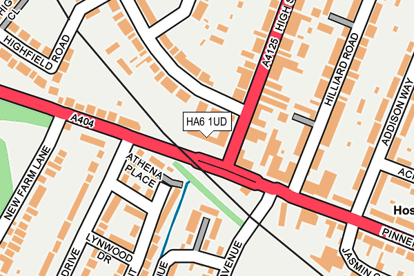 HA6 1UD map - OS OpenMap – Local (Ordnance Survey)