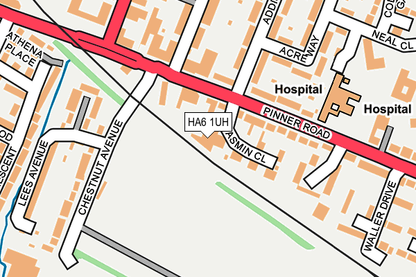 HA6 1UH map - OS OpenMap – Local (Ordnance Survey)
