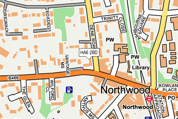 HA6 2BD map - OS OpenMap – Local (Ordnance Survey)