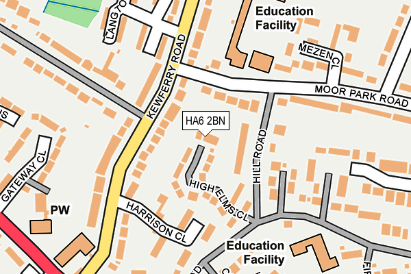 Map of ELMSDENE MEWS LIMITED at local scale