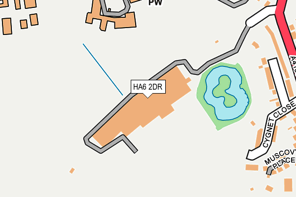 HA6 2DR map - OS OpenMap – Local (Ordnance Survey)