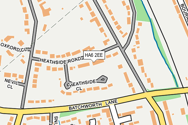 HA6 2EE map - OS OpenMap – Local (Ordnance Survey)