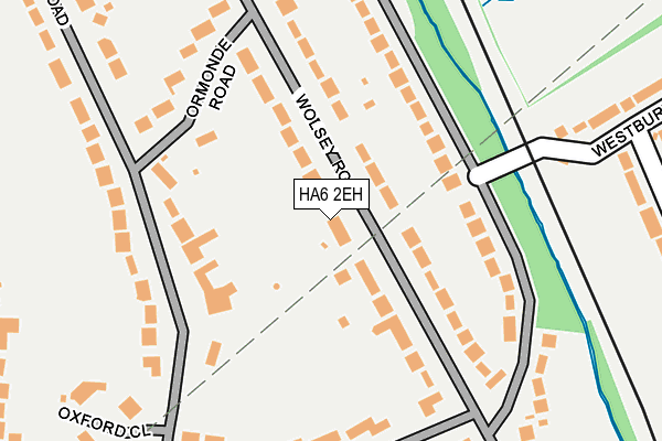 HA6 2EH map - OS OpenMap – Local (Ordnance Survey)