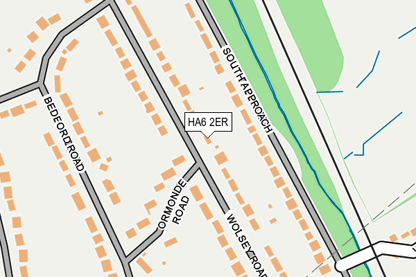 HA6 2ER map - OS OpenMap – Local (Ordnance Survey)