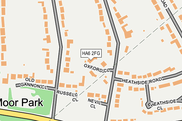 HA6 2FG map - OS OpenMap – Local (Ordnance Survey)