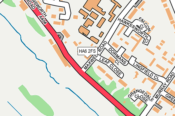 HA6 2FS map - OS OpenMap – Local (Ordnance Survey)