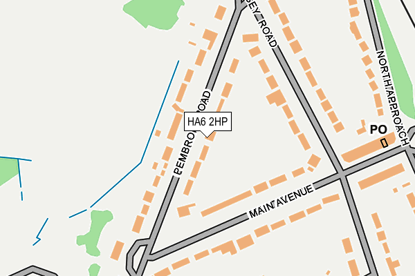 HA6 2HP map - OS OpenMap – Local (Ordnance Survey)