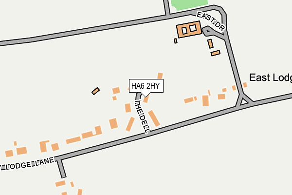 HA6 2HY map - OS OpenMap – Local (Ordnance Survey)