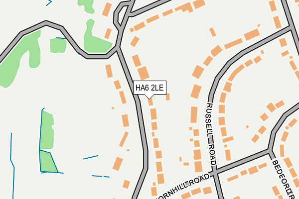 HA6 2LE map - OS OpenMap – Local (Ordnance Survey)