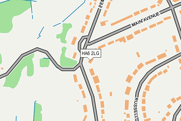HA6 2LG map - OS OpenMap – Local (Ordnance Survey)