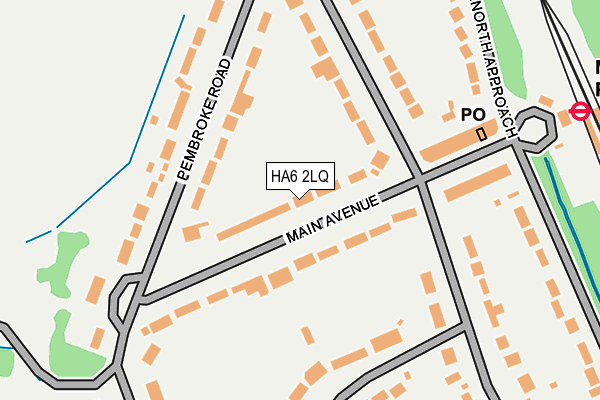 HA6 2LQ map - OS OpenMap – Local (Ordnance Survey)