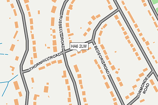 HA6 2LW map - OS OpenMap – Local (Ordnance Survey)