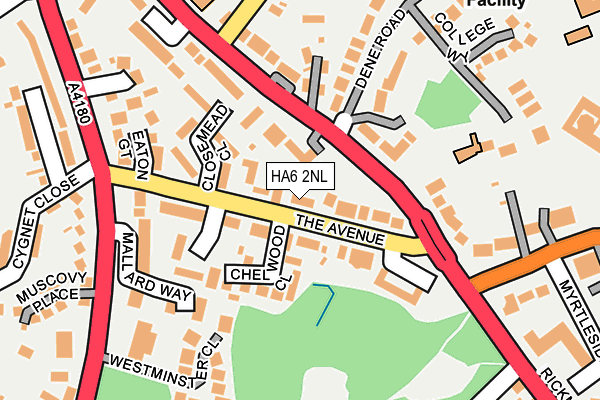 HA6 2NL map - OS OpenMap – Local (Ordnance Survey)