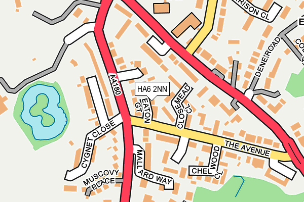 HA6 2NN map - OS OpenMap – Local (Ordnance Survey)