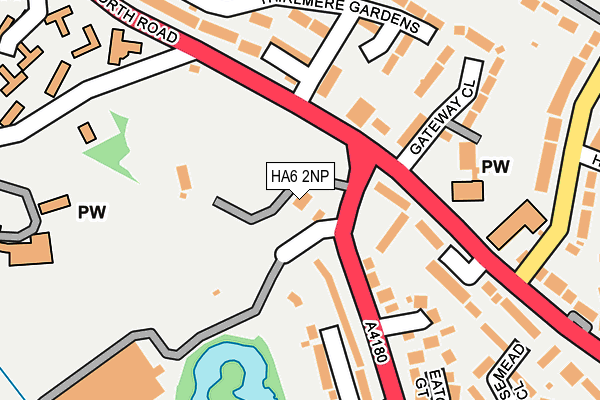 HA6 2NP map - OS OpenMap – Local (Ordnance Survey)