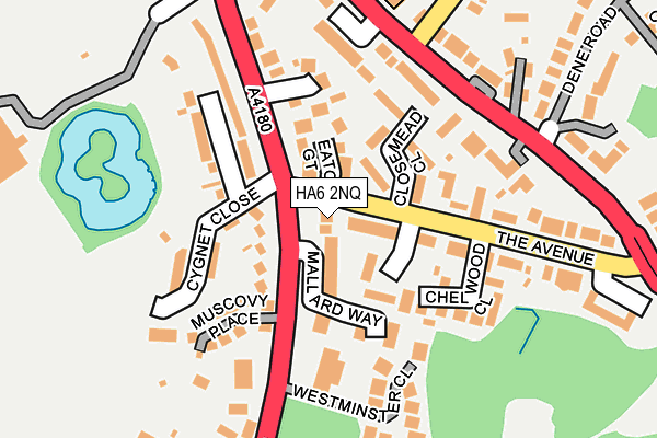 HA6 2NQ map - OS OpenMap – Local (Ordnance Survey)