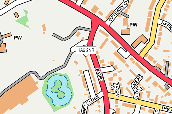 HA6 2NR map - OS OpenMap – Local (Ordnance Survey)