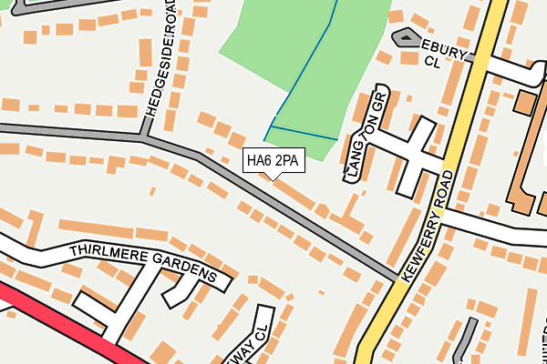 HA6 2PA map - OS OpenMap – Local (Ordnance Survey)