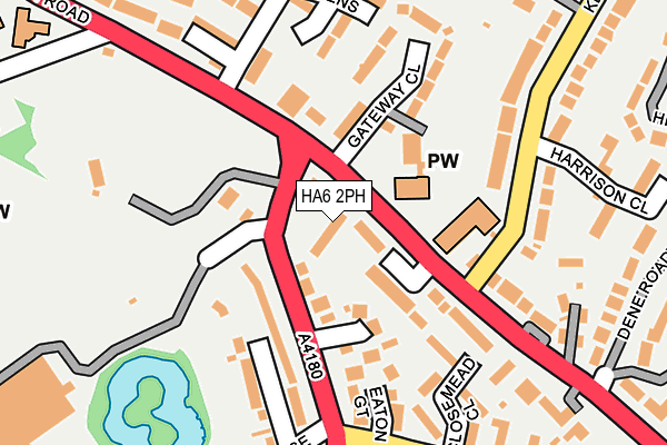 HA6 2PH map - OS OpenMap – Local (Ordnance Survey)